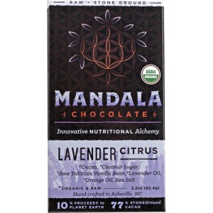 Chocolate Bar Mandala Lavendar Citrus