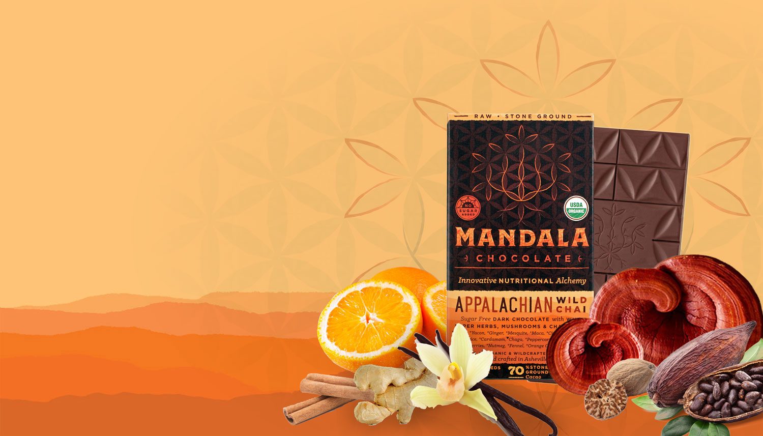 APPALACHIAN WILD CHAI Mandala Tree Superfood Raw Chocolate